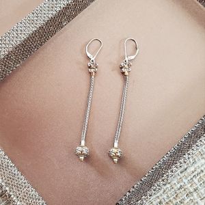 Michael Valitutti Sterling Silver Two-Tone Earrings